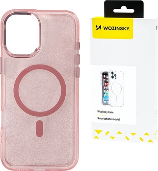Etui plecki Wozinsky Glitter Case with Mag Safe do Samsung Galaxy S25 Ultra Pink (5907769369377)