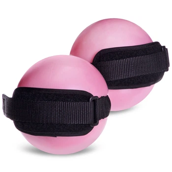 Мячи с манжетом PRO-SUPRA WEIGHTED ENERGY BALL 030-1_5LB 11см розовый (2 x0.65кг)