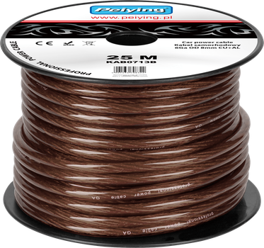 Kabel samochodowy Peiying 6Ga OD 8 mm CU+AL 25 m (KAB0713B)