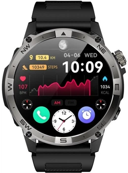 Чоловічий годинник North Edge GPS Smart Titan Nano Black з компасом