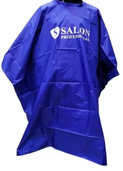 Пеньюар парикмахерский, накидка для стрижки и окрашивания, Salon Professional, цвет синий