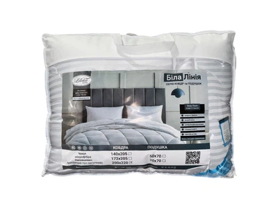 Ковдра Leleka-Textile 120083683 140х205 Білий страйп