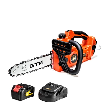 Компактна акумуляторна ланцюгова пила GTM CS18/250BL 18В 4Ah з безщітковим двигуном та шиною 25 см