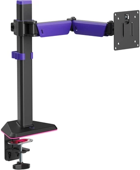 Настольное крепление для монитора GamePro MAG101V RGB 17-40" 2-12 кг Black/Violet