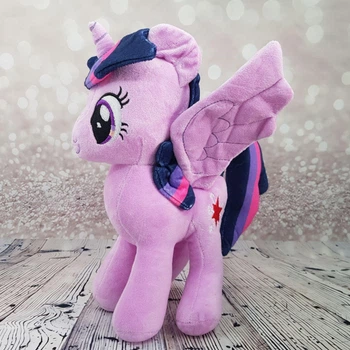 Мягкая игрушка «Сумеречная Искорка» (Twilight Sparkle) — плюшевая пони 30 см