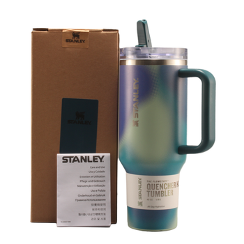 Термос термокружка Stanley Quencher ProTour Flip Straw Tumbler из нержавеющей стали Coastal Teal Motion 1,18 л KT6007877