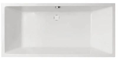 Ванна акрилова VAGNERPLAST Cavallo 190x90 Bianco (VPBA190CAV2X-04) з накладкою на сифон зі штучного мармуру без ніжок