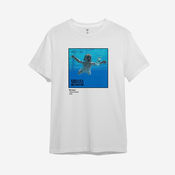 Футболка женская с принтом ТiШОТКА Nirvana – «Nevermind» (1991) XS Белый Стандарт (1049915893)