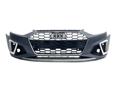Бампер передний в сборе S-Line ХРОМ для Audi A4 B9 2020-2023 для Audi A4 B9 2015-2023 (6933)
