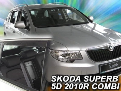 Дефлекторы окон ветровики SKODA Superb 2 Combi 08-15 вставные 4шт Heko Шкода Суперб АМ0033826