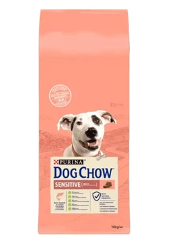 Сухий повнораціонний корм для дорослих собак схильних до алергії Purina Dog Chow Sensitive з лососем 14 кг
