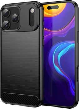 Etui plecki Hurtel Carbon Case do Apple iPhone 17 Pro Max Black (5907769379550)