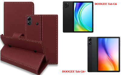 Книга-трансформер Armor для планшета DOOGEE Tab G6, DOOGEE Tab G6+, цвет Bordo