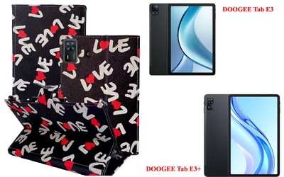 Книга-трансформер Armor для планшета DOOGEE Tab E3, DOOGEE Tab E3+, цвет Love