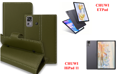 Книга-трансформер Armor для планшета CHUWI ETPad, CHUWI HiPad 11, цвет Oluva