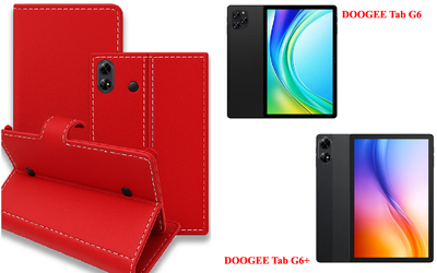 Книга-трансформер Armor для планшета DOOGEE Tab G6, DOOGEE Tab G6+, цвет Red