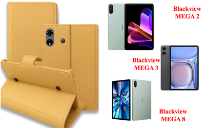 Книга-трансформер Armor для планшета Blackview MEGA 2, MEGA 3, MEGA 8, цвет Gold