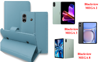 Книга-трансформер Armor для планшета Blackview MEGA 2, MEGA 3, MEGA 8, цвет Blue