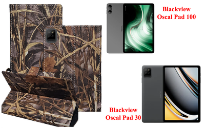 Книга-трансформер Armor для планшета Blackview Oscal Pad 100, Oscal Pad 30, цвет Kamush