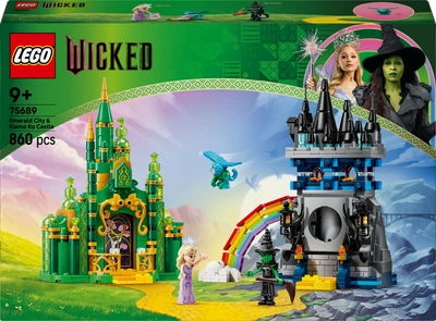 Конструктор LEGO Wicked Эмеральд-сити и замок Киамо Ко 860 деталей (75689)