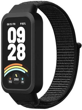 Ремінець тканевий Nylon MRK для фітнес браслета Mi Smart Band 9 Active Black (mrk6264)
