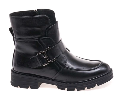 Черевики жіночі Anemone PY4807M-607A/BLACK LEATHER 38 Чорний