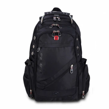 Городской мужской рюкзак Swiss Gear, Рюкзак 8810 39 л, 17" + USB + дождевик black