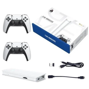 Игровая приставка HDMI Game Stick M15 4K 64ГБ с 2 беспроводными джойстиками, 20000 игр