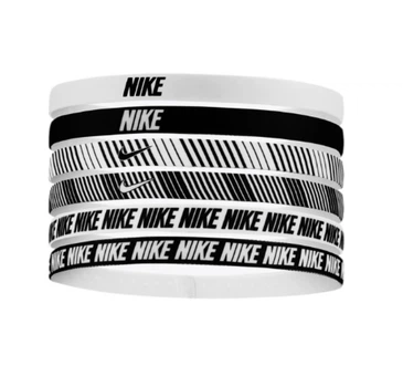 Повязки на голову Nike Flex Classic, 6 шт., с принтом, «Черный/Белый» N.101.1930.189.OS Білий+Чорний 1SIZE (117174)
