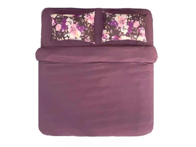 Комплект постільної білизни ARCLOUD Євро Printed 10008-11 (2,40м) 80г/м2 CLOSED 18-1411 Plum Wine (2н 57) мікрофібра