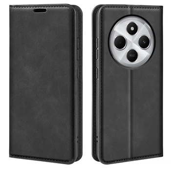 Чохол Taba Retro-Skin для Xiaomi Redmi 14C книжка з візитівкою шкіра PU чорний