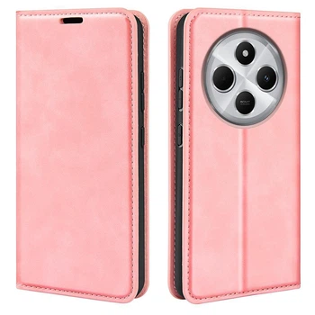 Чохол Taba Retro-Skin для Xiaomi Redmi 14C книжка з візитівкою шкіра PU рожевий