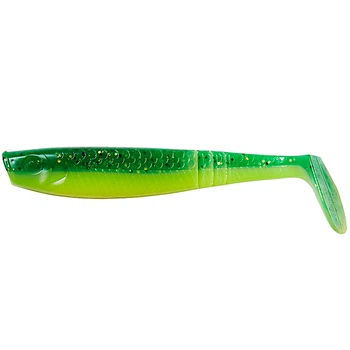 Силіконова приманка DAM Effzett Shad Paddletail 8см UV GREEN/LIME 65431