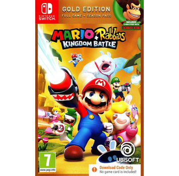 Гра Nintendo Switch Mario + Rabbids Kingdom Battle Gold Edition Code in Box (Електронний ключ) (3307216221012) (955555909486381) - Уцінка