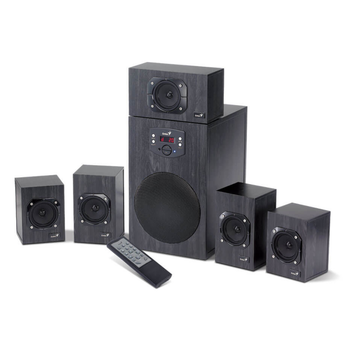 Акустическая система Genius SW-HF5.1 4500 II деревянный корпус 5.1 125 Вт 90 дБ 40–20000 Гц черная 31730015400