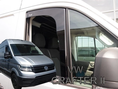 Дефлектори вікон вітровики Volkswagen Crafter 17- вставні 2шт Heko Фольксваген Крафтер АМ0023861