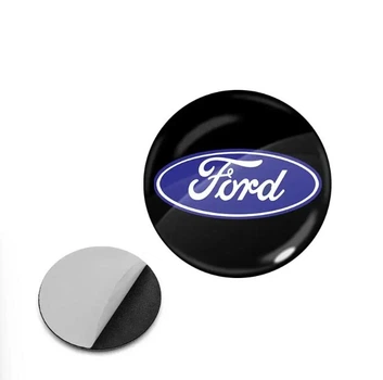 Наклейка с логотипом Ford для авто и ключей d=15 мм Пластиковая объемная