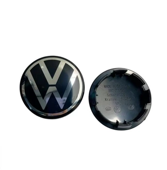 Колпак колеса Volkswagen серебро+черный пластик 1шт 65 мм OEM 3b7601171 (колпачок, заглушка)