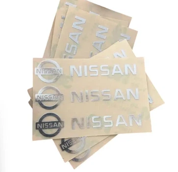 Наклейка з логотипом Nissan метал, на клейкій стрічці 1шт (універсальна)