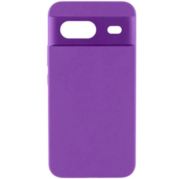 Чехол панель силиконовый Premium Elegant Silicone Cover Full Camera для Google Pixel 8a Фиолетовый / Purple