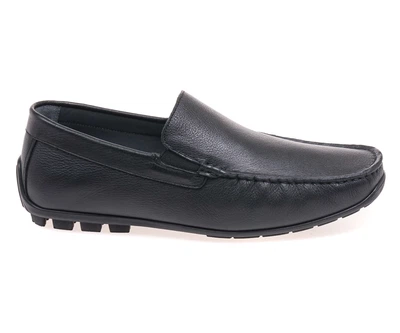 Мокасини чоловічі IKOS 1442-11/BLACK LEATHER 44 Чорний
