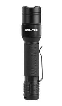 Міні-ліхтар із зарядкою чорний Mil-Tec