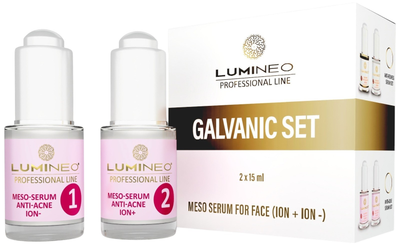 Набір сироваток для обличчя Lumineo Galvanic Meso Anti-Acne від висипань 2 x 15 мл (5904726872673)
