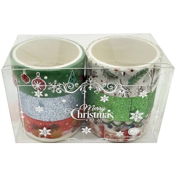 Набір декоративний скотч Merry Christmas XM-JD2273-4, 1,5 см x 2 м Bambi XM-JD2273-4