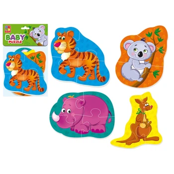 М'які бейбі пазли "Тигреня та друзі" Vladi Toys Укр VT1106-72
