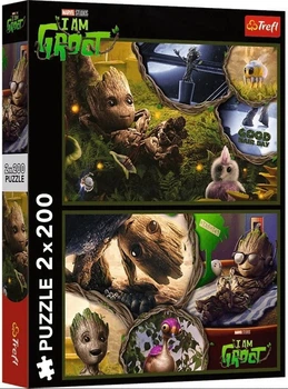 Пазли Trefl 2 х 200 ел. - Я є Ґрут / Marvel Studios. I am Groot / Trefl / 400 елементів (13315)