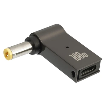 Адаптер для зарядки ноутбуков, Type-C-DC 5.5-1.7 mm, 100 W