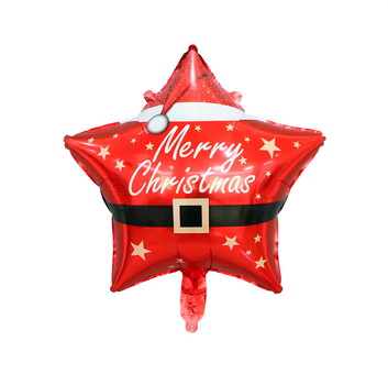 Новорічна Кулька Зірка Merry Christmas 45см (18") Різдво