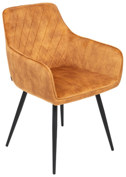 Стілець для кухні та вітальні HOMLA 894461 SATORI 57 x 59 x 84 см Гірчичний (5904183894461)