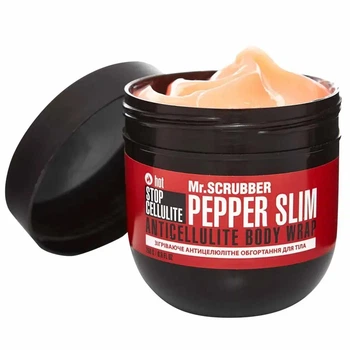 Согревающее антицеллюлитное обертывание для тела Stop Cellulite Pepper Slim Mr.SCRUBBER 250g